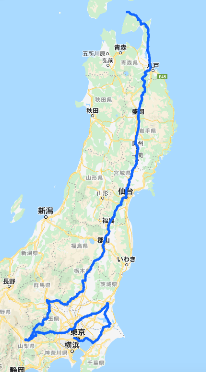 日本一周ルートa