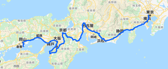 日本一周ルートg