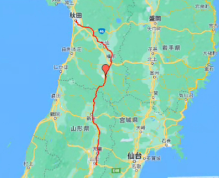 日本一周 秋田県庁から山形県庁20220708-14