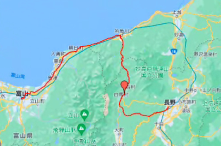 日本一周 長野県庁から富山県庁 20220802-28